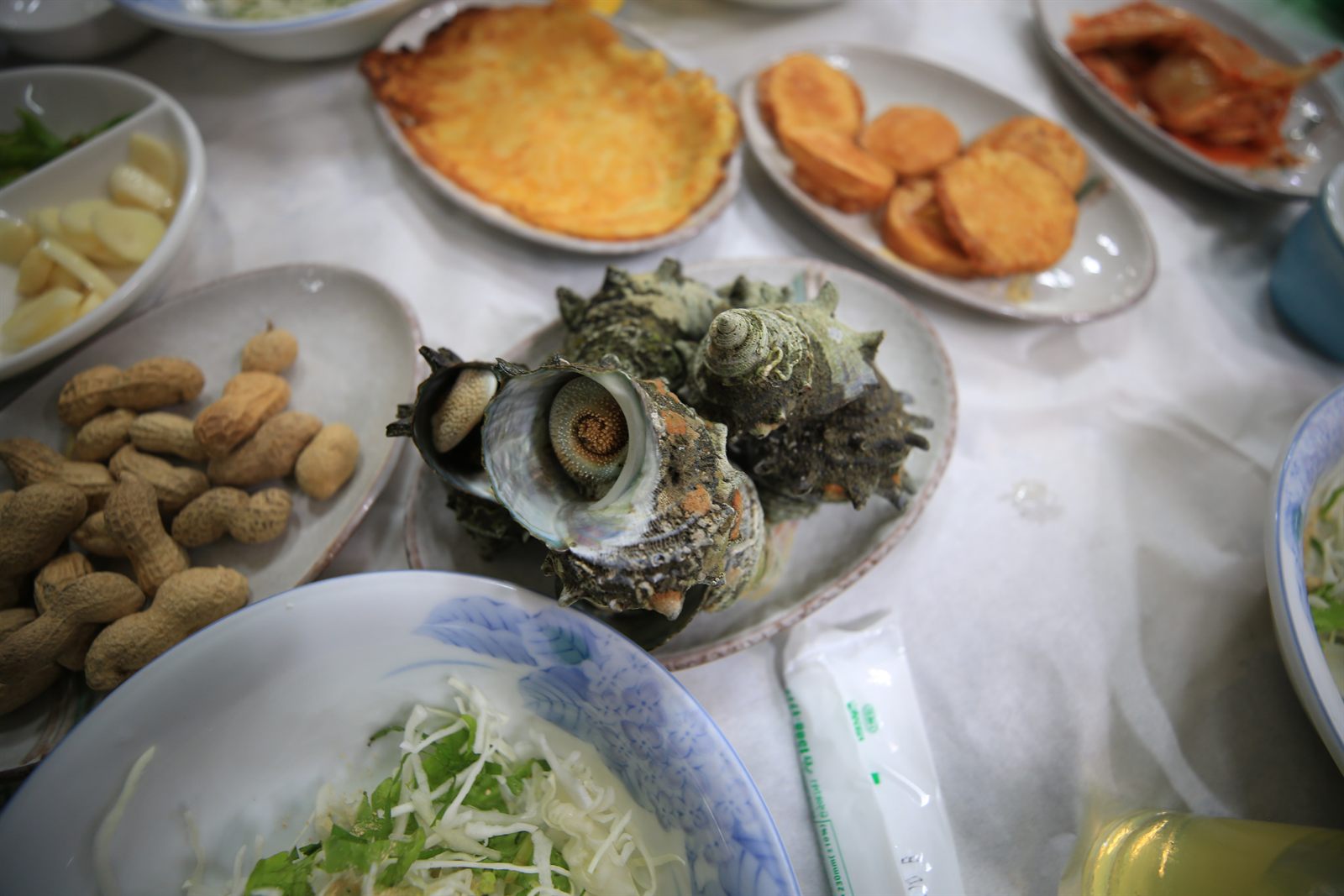 뿔소라와 해물전